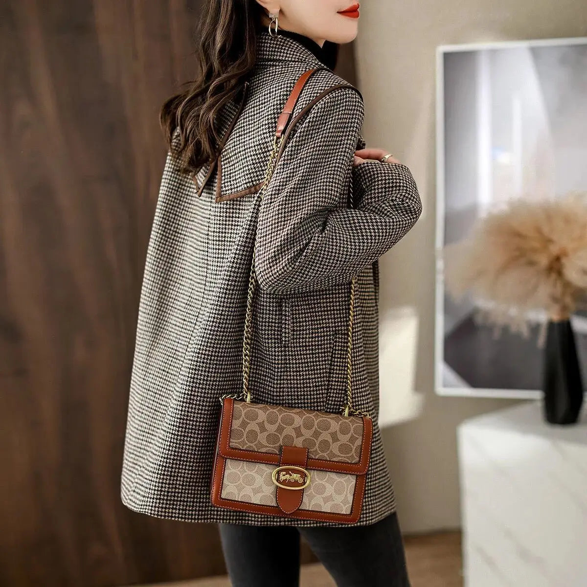 New Winter Fashion Commuting Casual Versatile Women's Wool Blazer